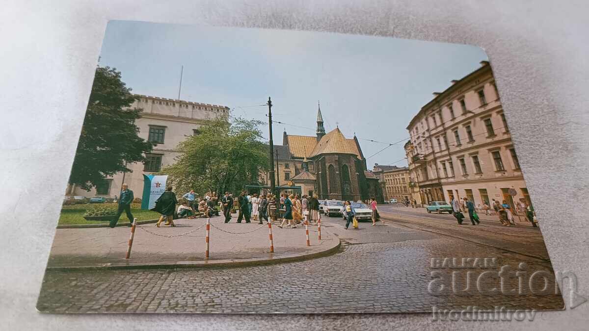Пощенска картичка Krakow Plac Wiosny Ludow