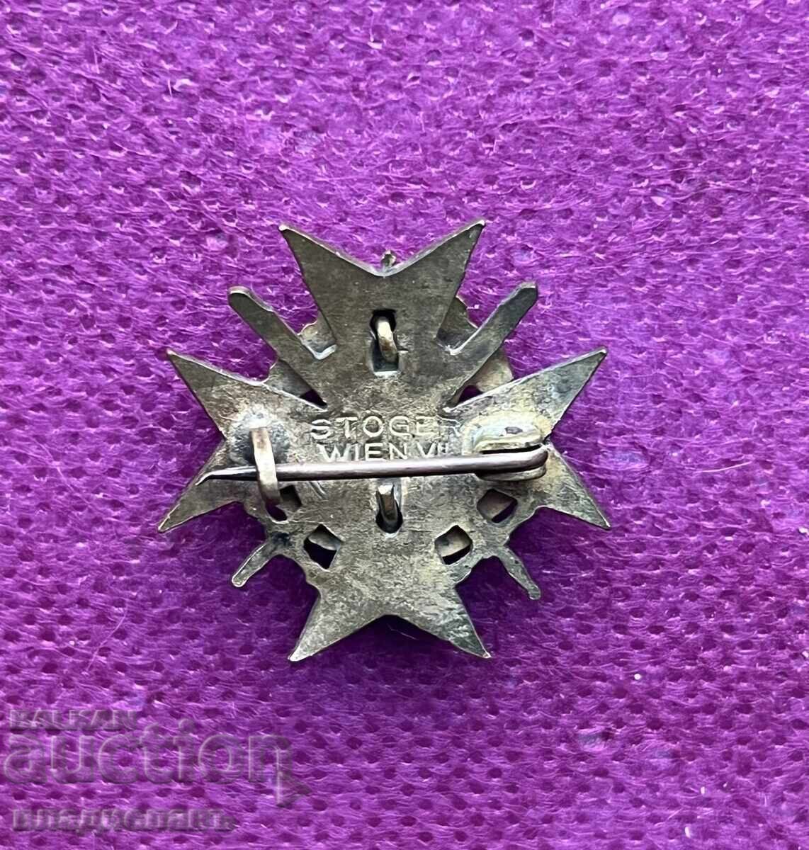 рядък Царски нагръден знак на Запасните Офицери в България - 5