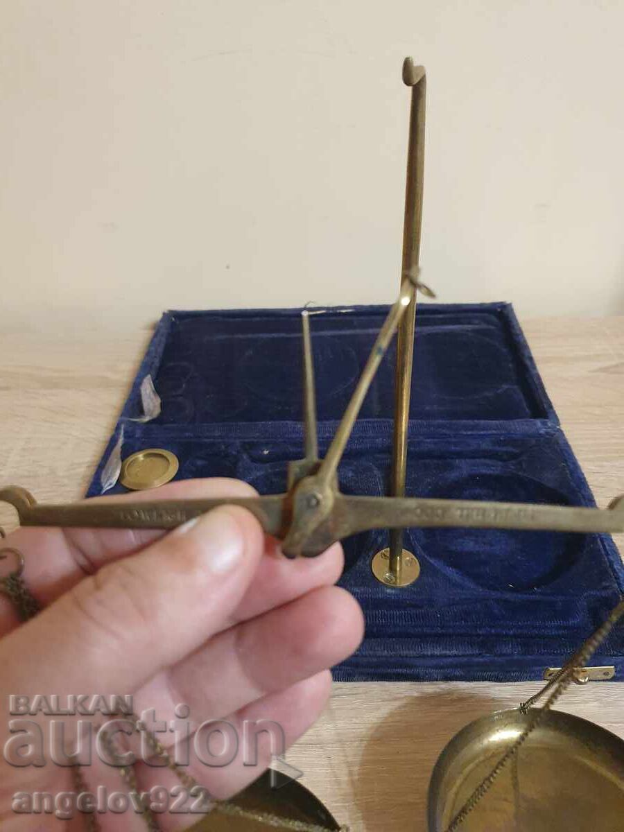 Cântar de farmacie vintage din bronz!!! - 7 Cântar de farmacie vintage din bronz!!! - 7