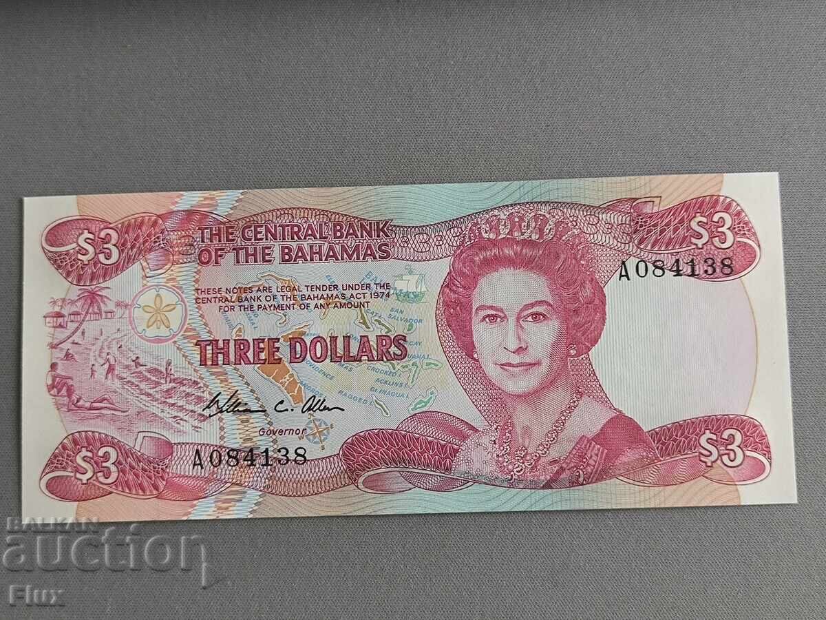 Τραπεζογραμμάτιο - Μπαχάμες - 3 δολάρια | 1974