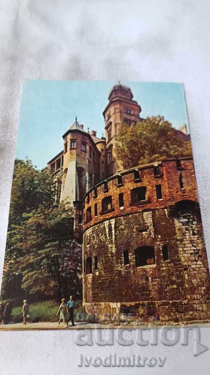 Postcard Krakow Wawel Royal Castle 1971