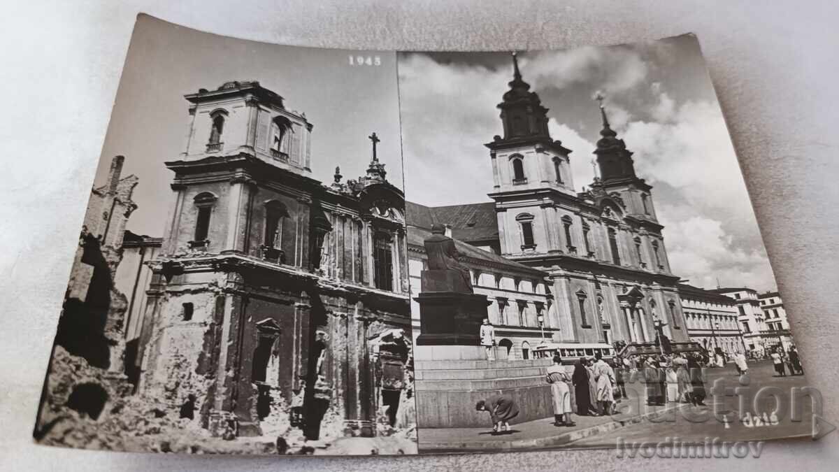 Postcard Warsaw The Holy Cross Church