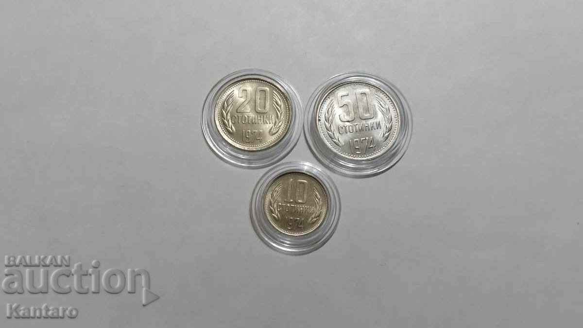 Auction  Coin - BULGARIA - FULL LOT - 1974 - UNCIRCULATED - UNC