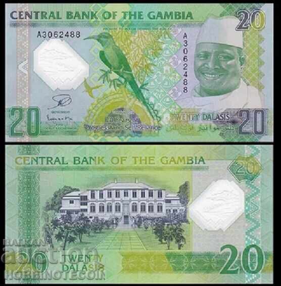 GAMBIA 20 Dalasi issue 2014 NEW UNC POLYMER
