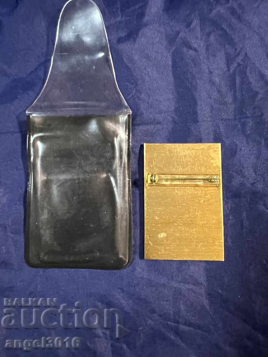 Аукцион Рядка! 1981 Стара значка, бадж на СЪДИЯ по КАНУ-КАЯК