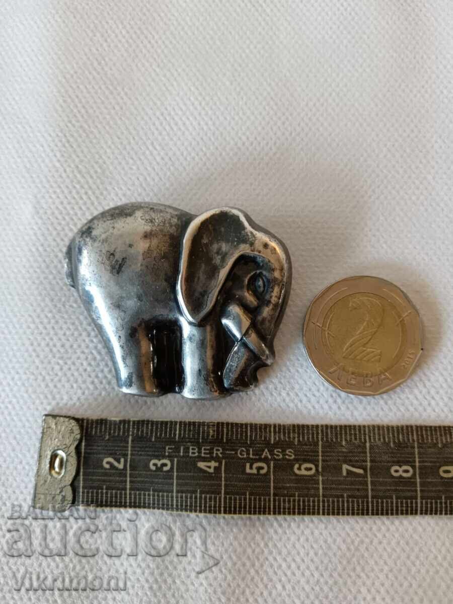 Livrarea Argint, broșă, elefant, 925, vintage