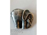Argint, broșă, elefant, 925, vintage