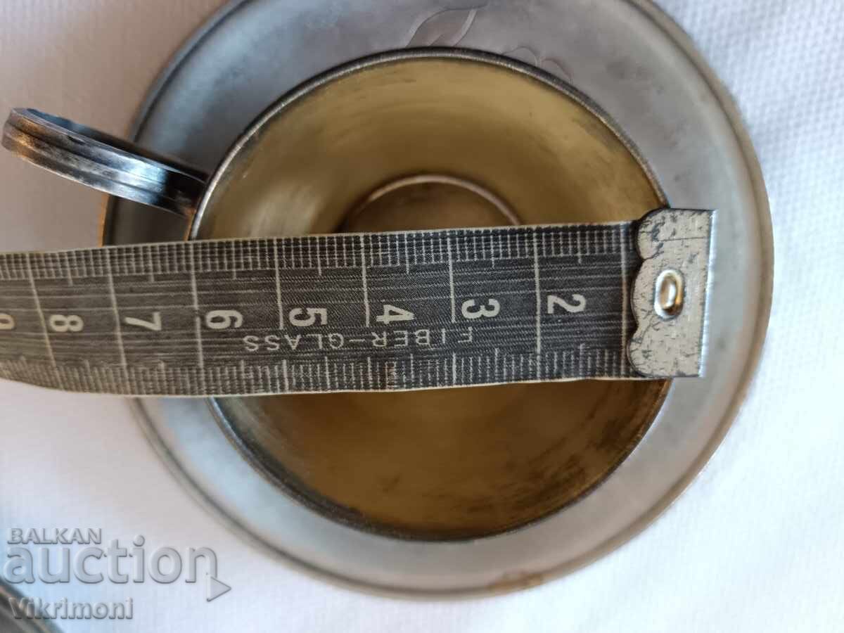 Лот чаши,мелхиор,позлата,посребрен комплект - 5 Лот чаши,мелхиор,позлата,посребрен комплект - 5