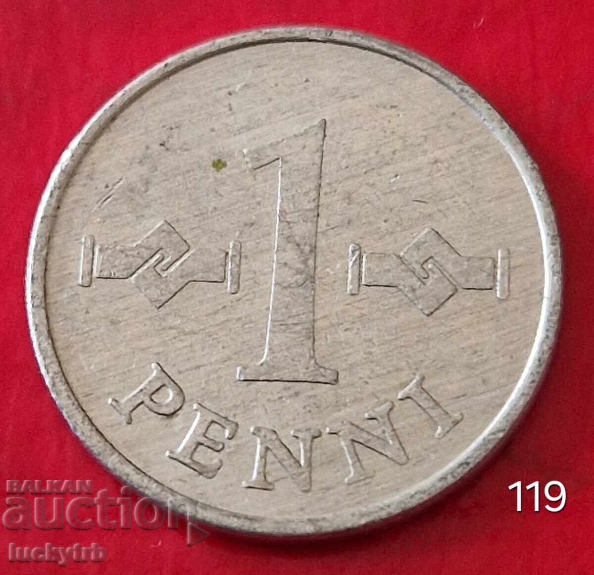 1 пени 1972 - Финландия 1 пени 1972 - Финландия