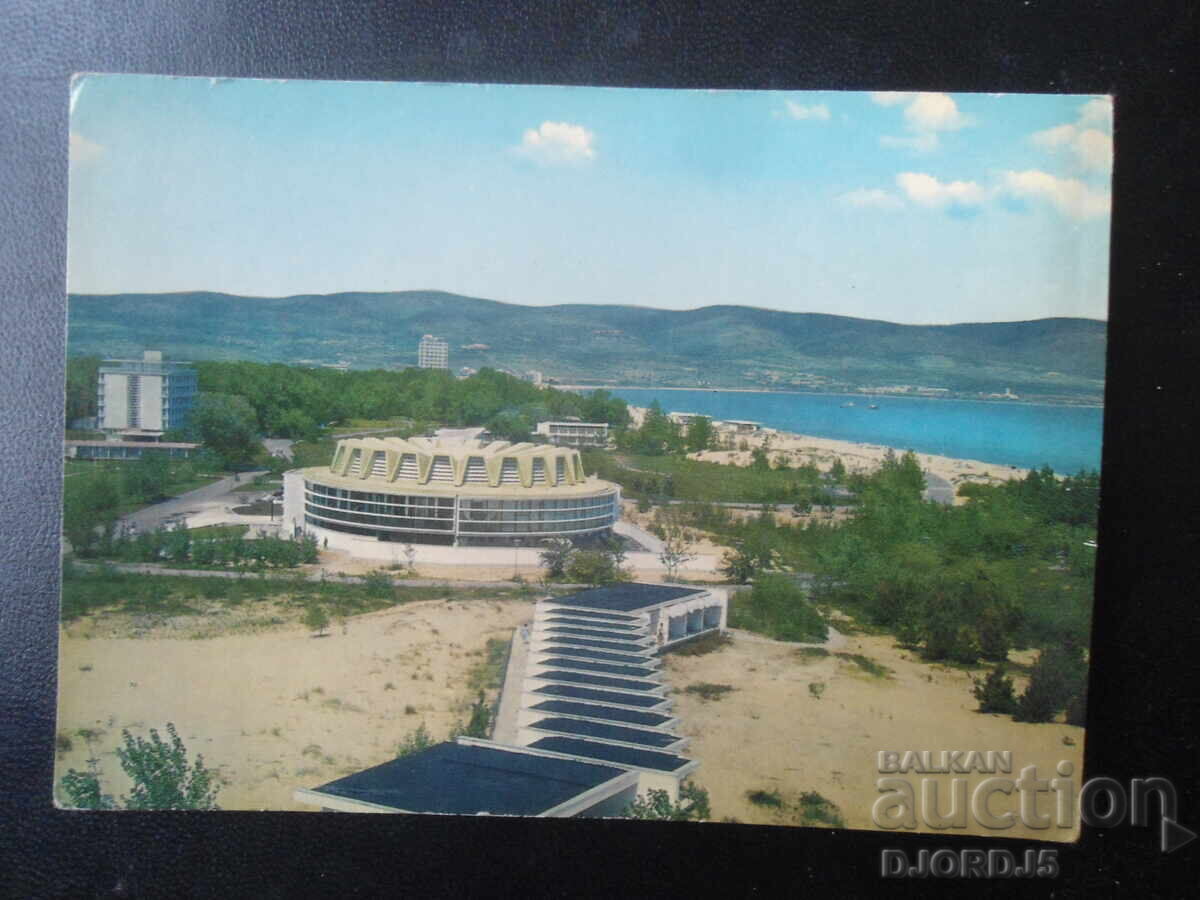 NESEBĂR. Vedere din Sunny Beach, Carte poștală veche NESEBĂR. Vedere din Sunny Beach, Carte poștală veche