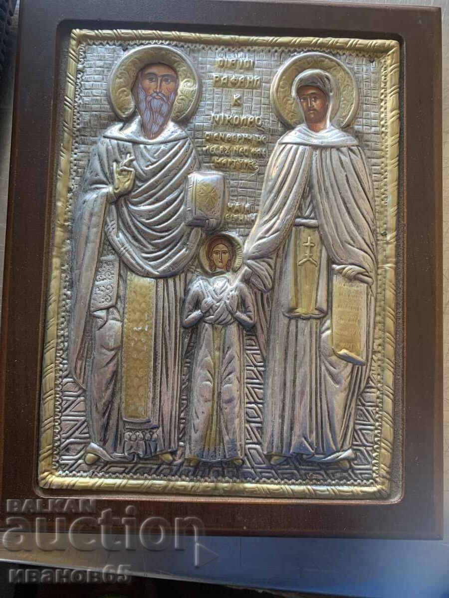 Икона на Свети Рафаил, Николай и Ирина