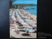 КУРОРТ ДРУЖБА - плажът. Стара картичка