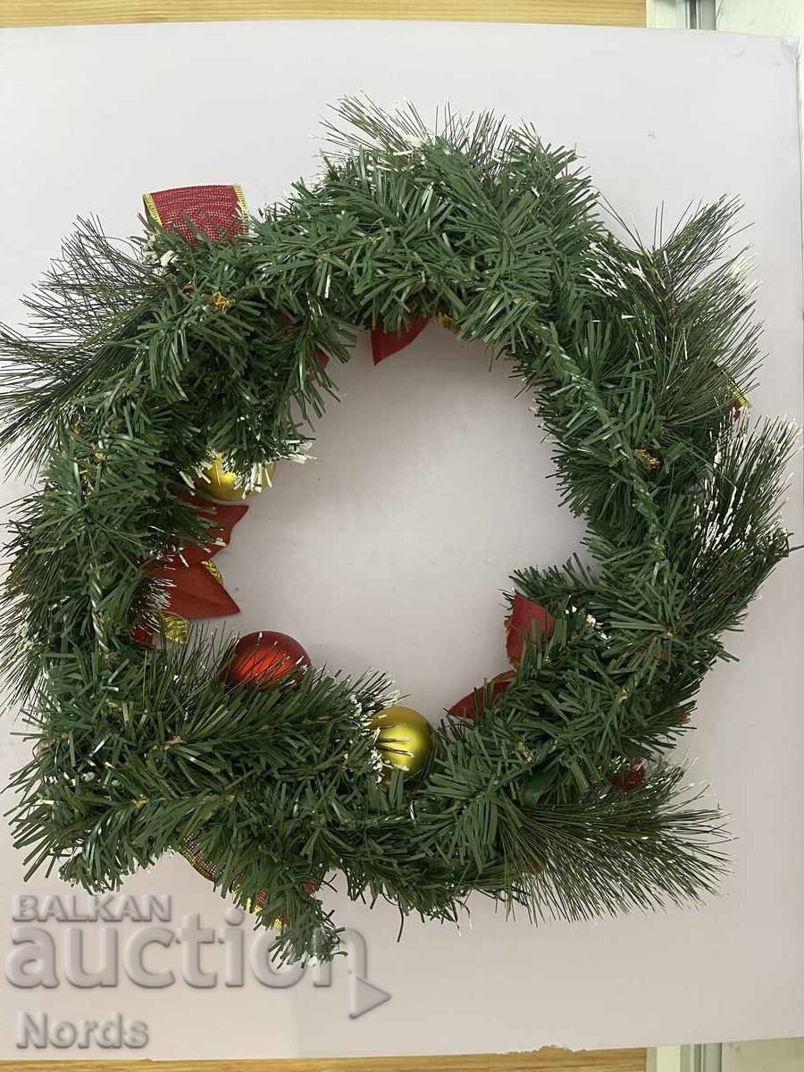 Коледен венец 33 см - 5