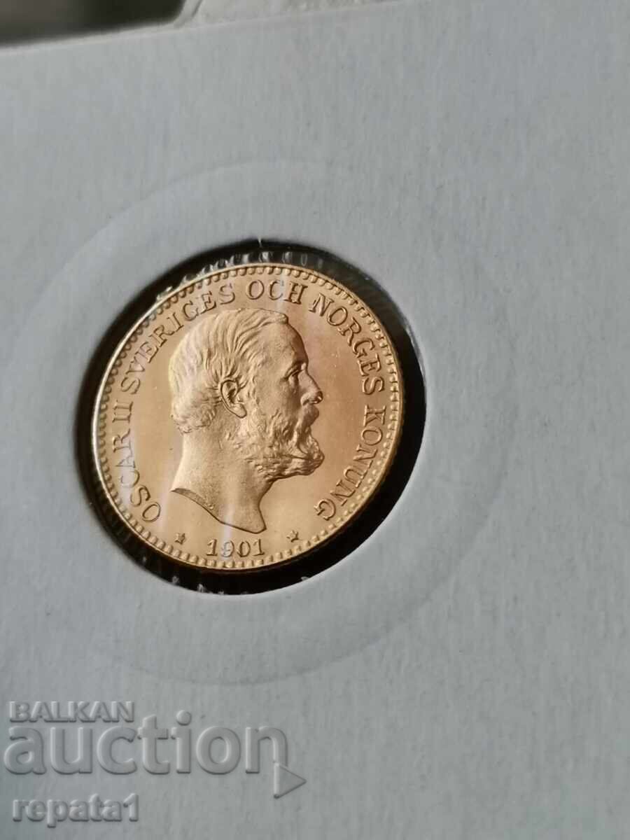 10 Coroane Suedeze Oscar II cu preț 1400.00 BGN | € 715.81