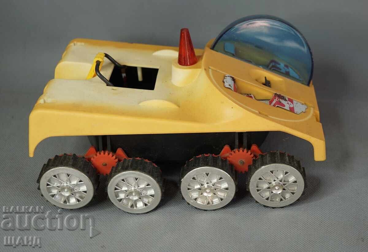 Auction  Old Russian plastic toy model Lunokhod (moon rover) on batteries