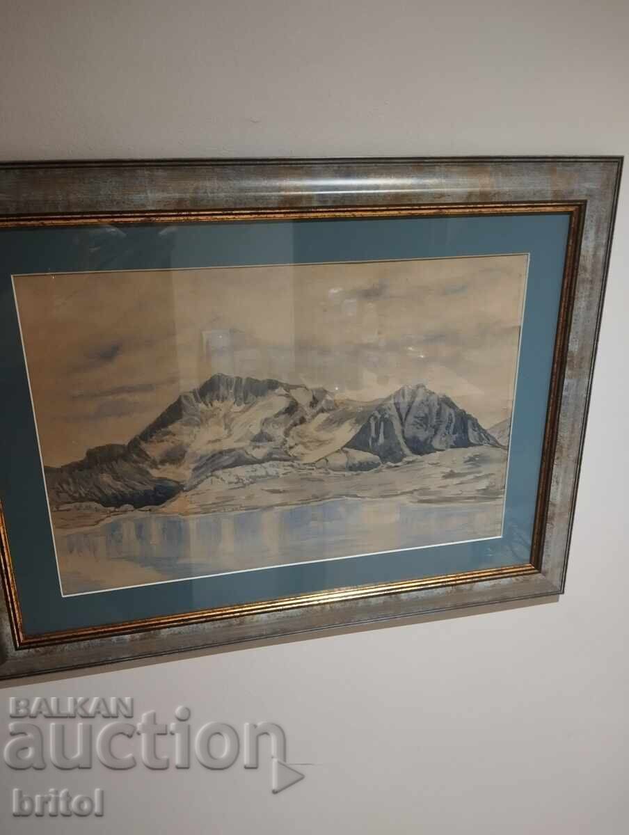 Painting, Kamenitsa Peak with price 100.00 BGN | € 51.13 Painting, Kamenitsa Peak with price 100.00 BGN | € 51.13