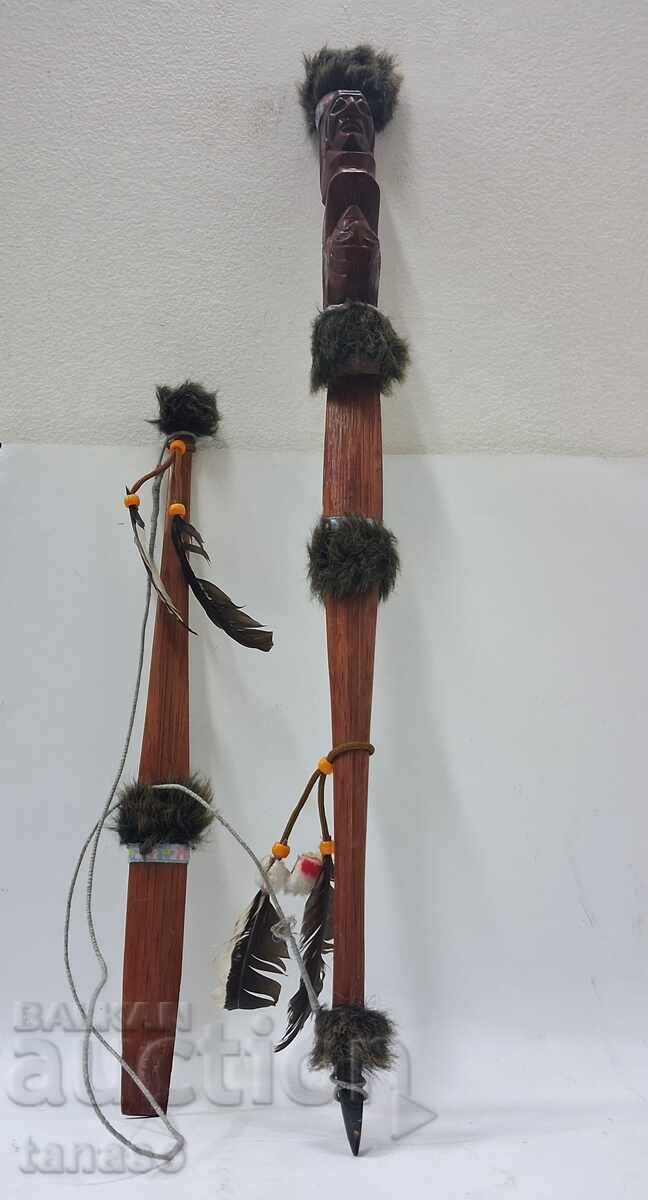 Уникален Декоративен Индиански Жезъл/Тотем с цена 50.00 лв. | € 25.56