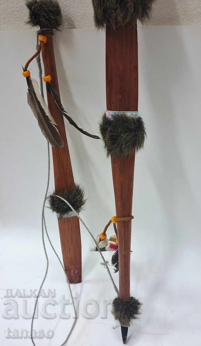 Уникален Декоративен Индиански Жезъл/Тотем - 5