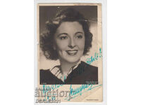 JENNY JUGO actriță veche carte poștală cu autograf /8231