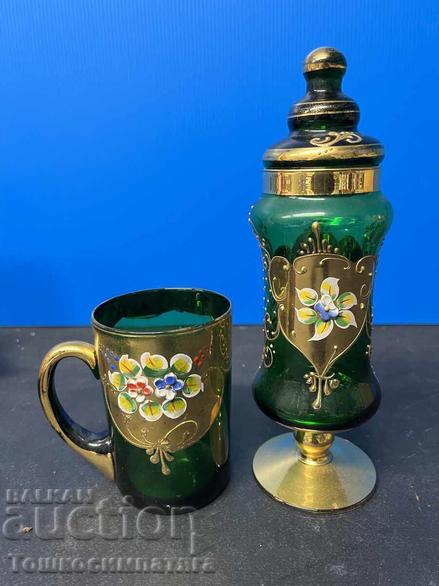 Συλλεκτικά, κρυστάλλινα ποτήρια Βοημίας