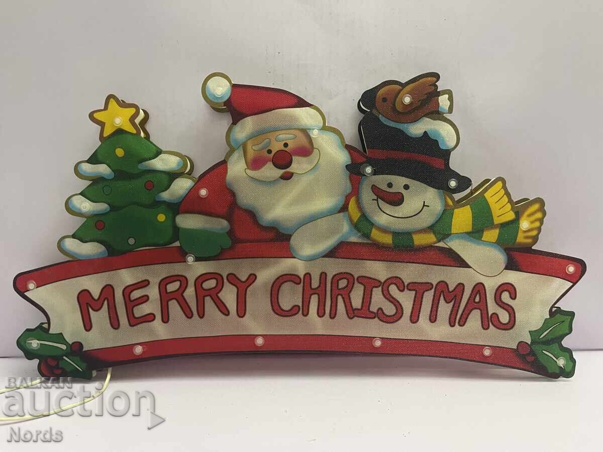 Illuminated Christmas Sign with price 7.50 BGN | € 3.83 Illuminated Christmas Sign with price 7.50 BGN | € 3.83