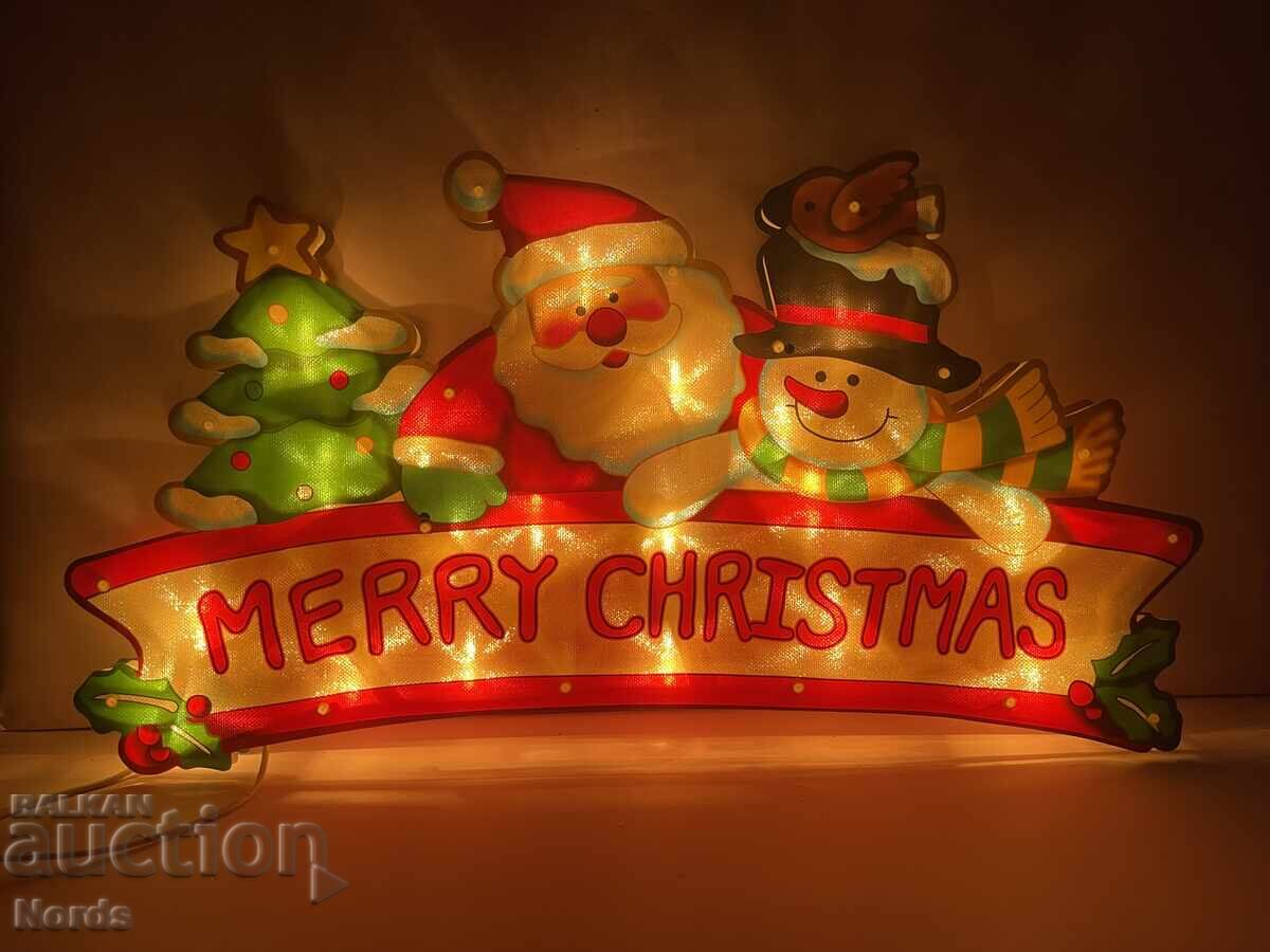 Auction Illuminated Christmas Sign Auction Illuminated Christmas Sign