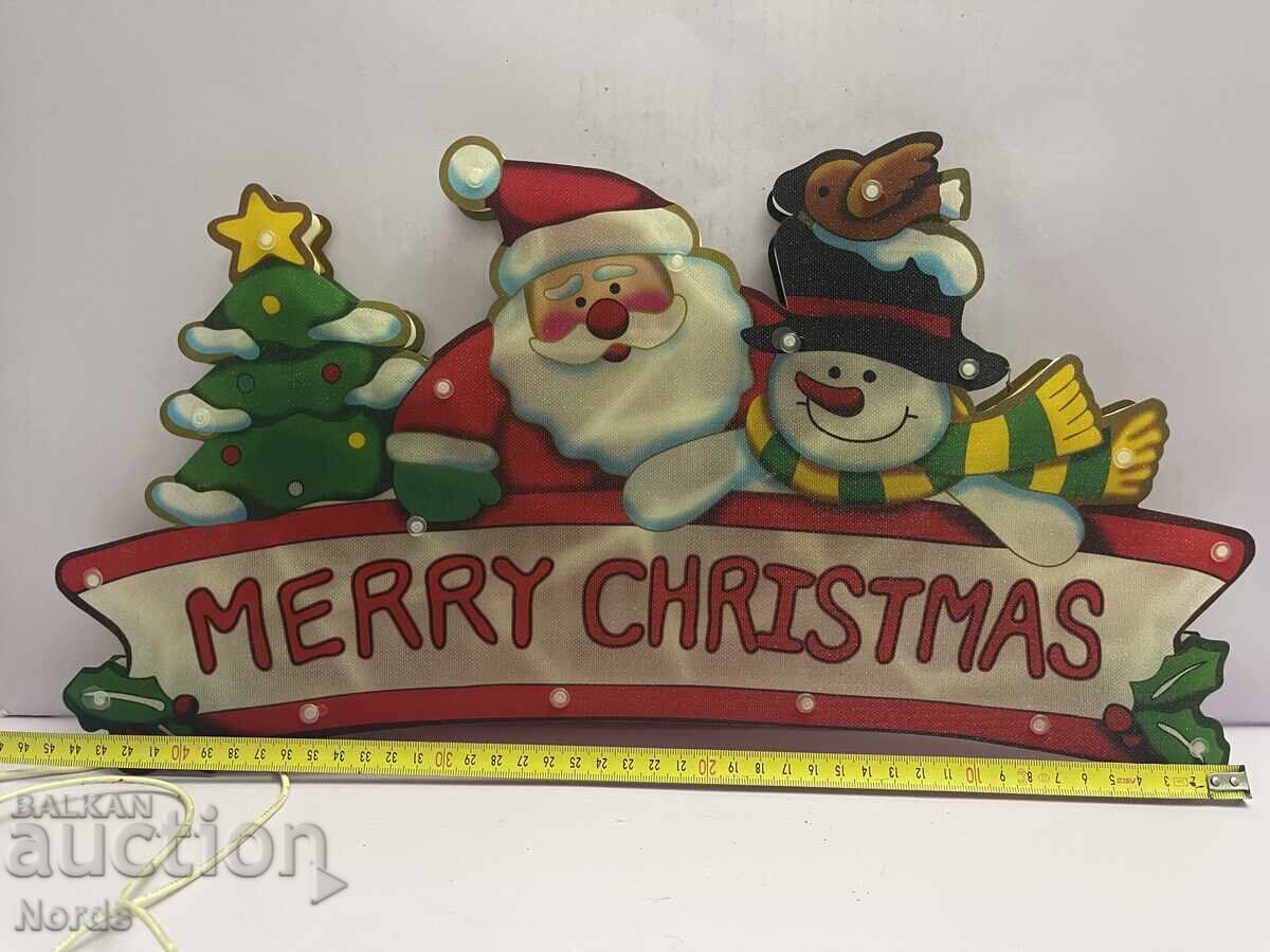 Illuminated Christmas Sign - 5 Illuminated Christmas Sign - 5