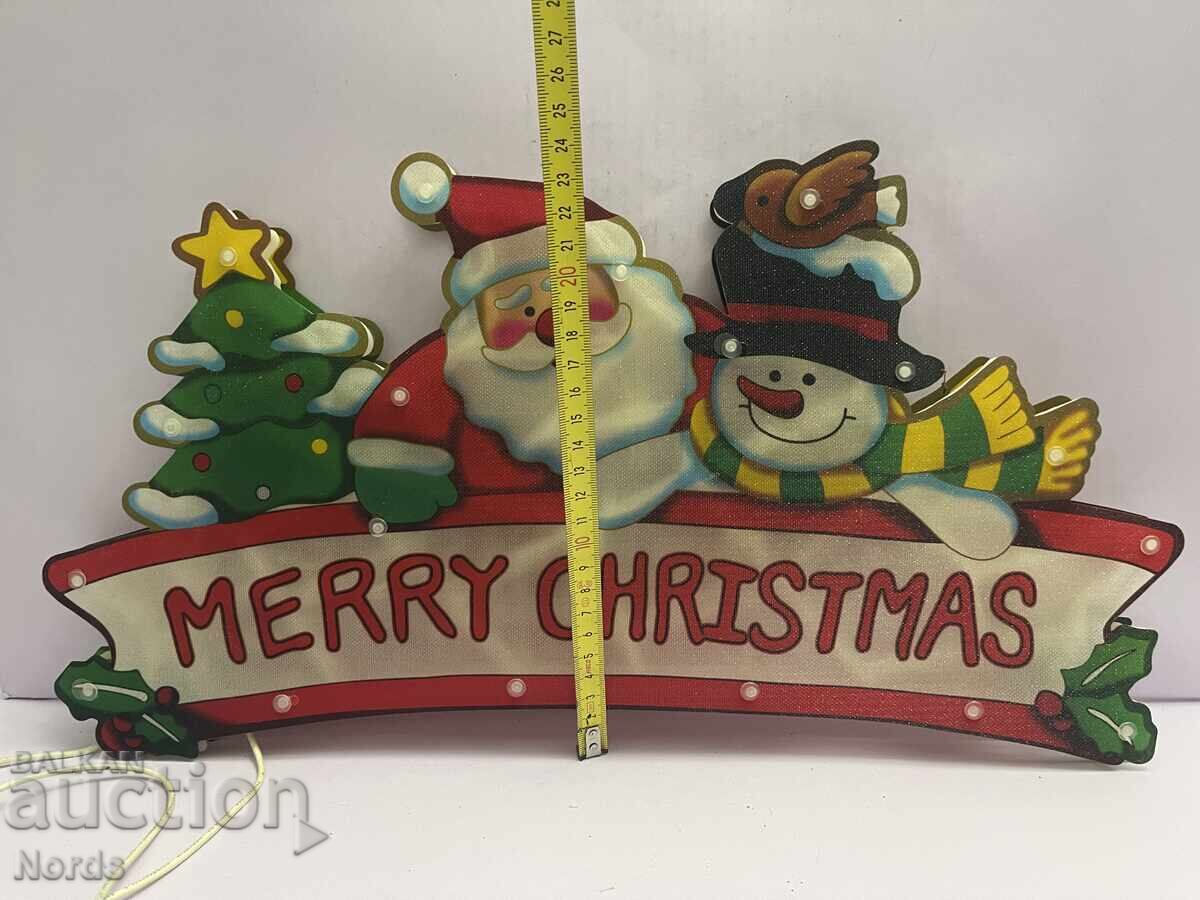 Illuminated Christmas Sign - 6 Illuminated Christmas Sign - 6