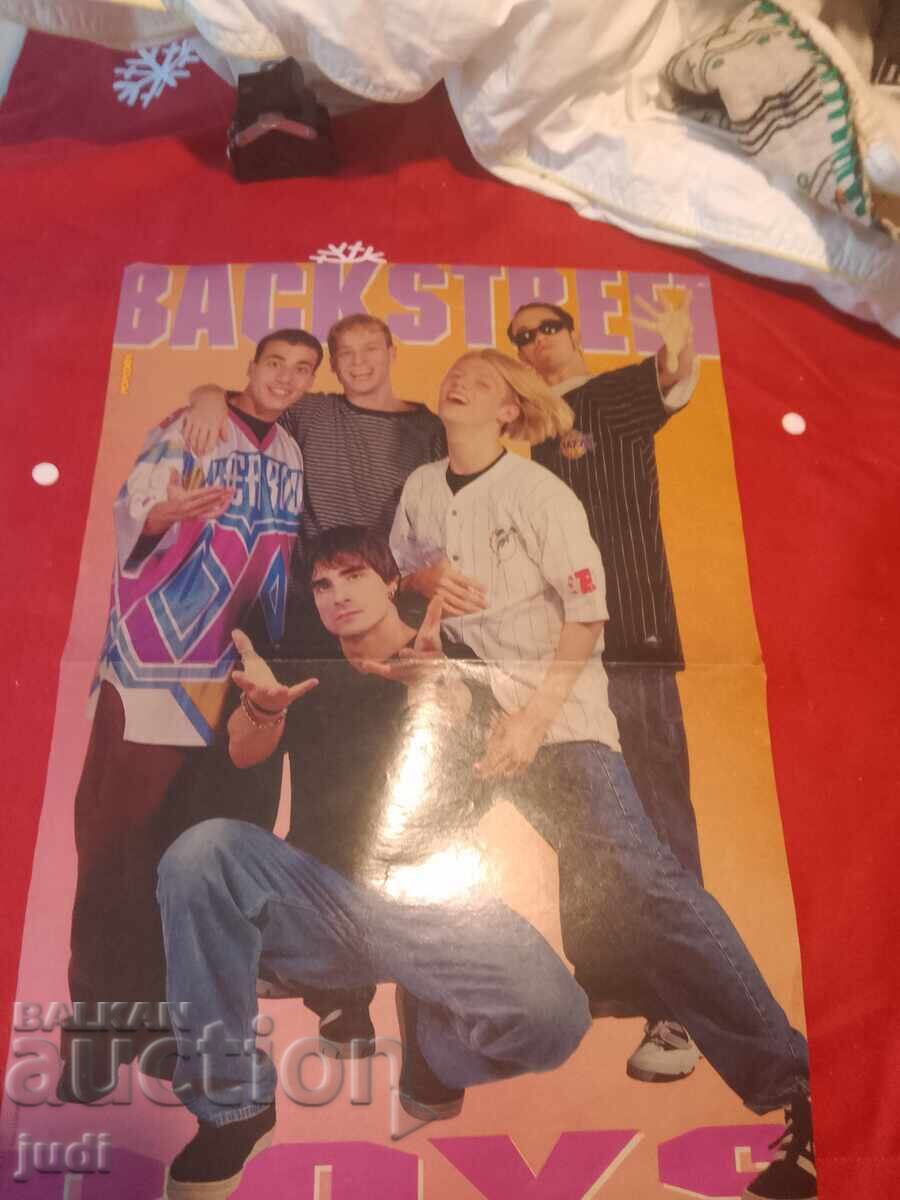 Backstreet Boys Popcorn Retro Poster