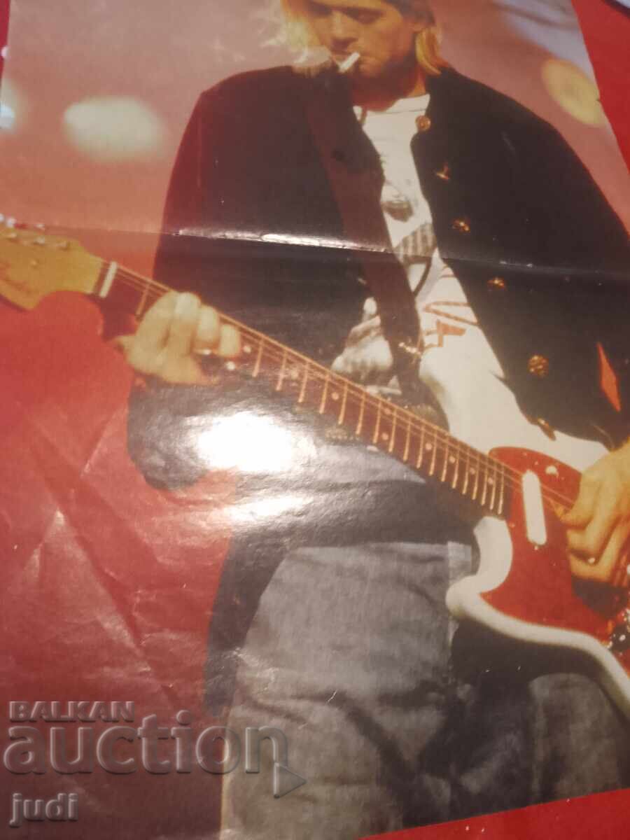 Delivery of Kurt Cobain Popcorn Retro Poster