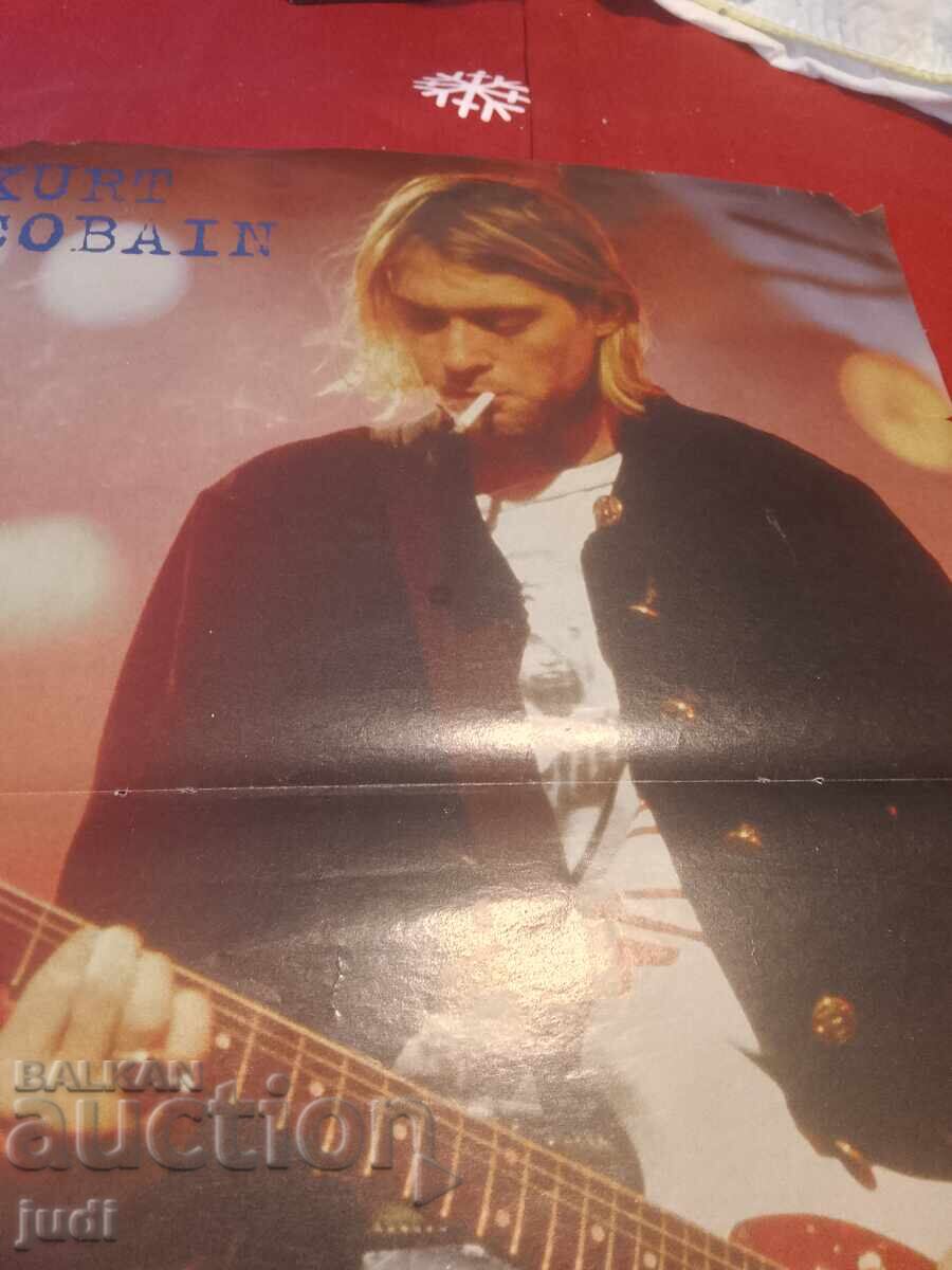 Kurt Cobain Popcorn Retro Poster - 7