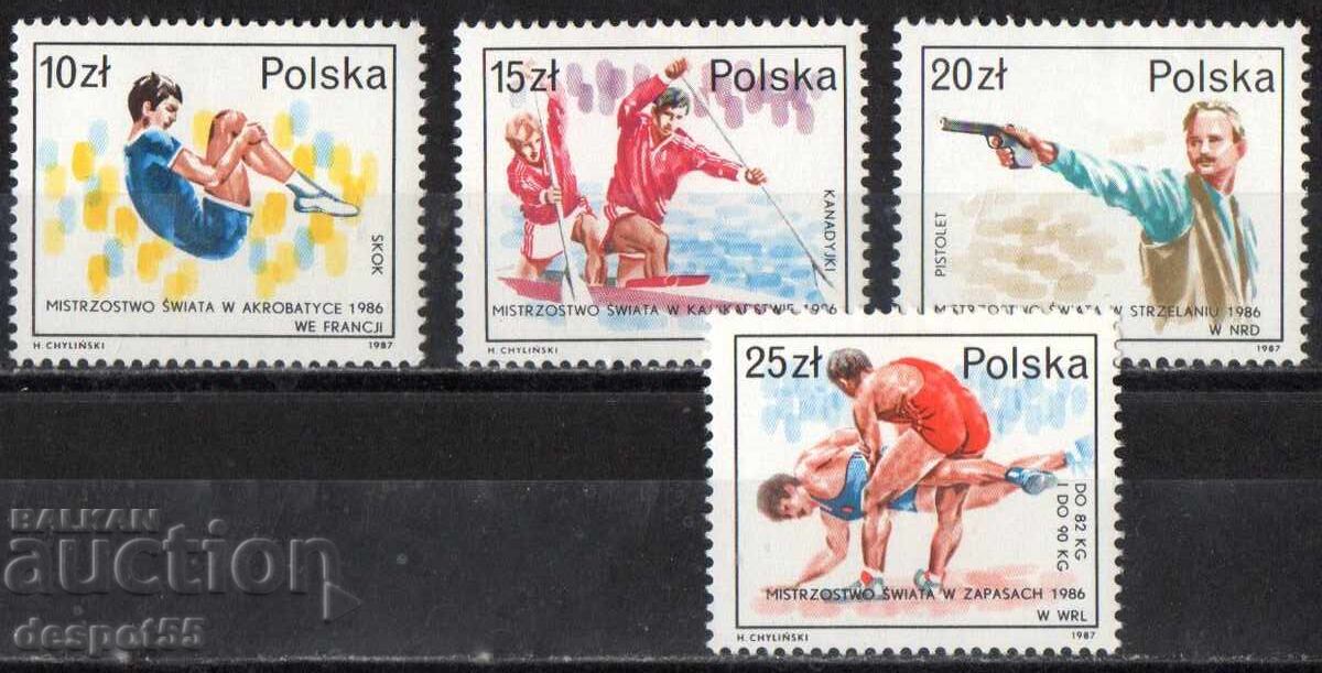 1987. Poland. Successful Polish athletes in 1986 1987. Poland. Successful Polish athletes in 1986
