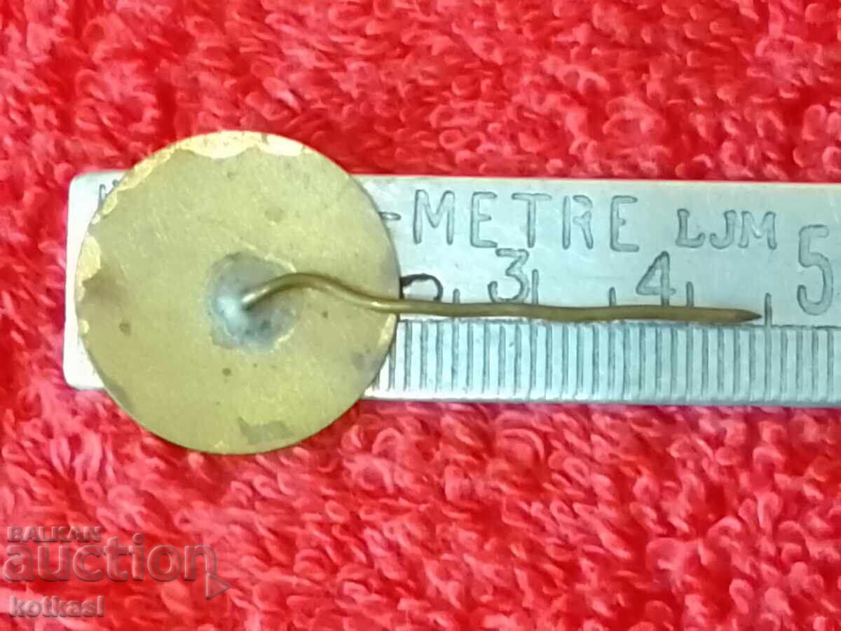 Veche insignă socială bronz ac ac emaliu Templul Monumentul Shipka cu preț 5.50 BGN | € 2.81 Veche insignă socială bronz ac ac emaliu Templul Monumentul Shipka cu preț 5.50 BGN | € 2.81