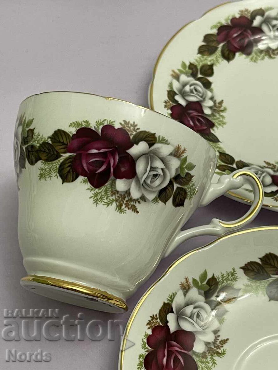 Αγγλικό τριπλό σετ τσαγιού - 5 Αγγλικό τριπλό σετ τσαγιού - 5