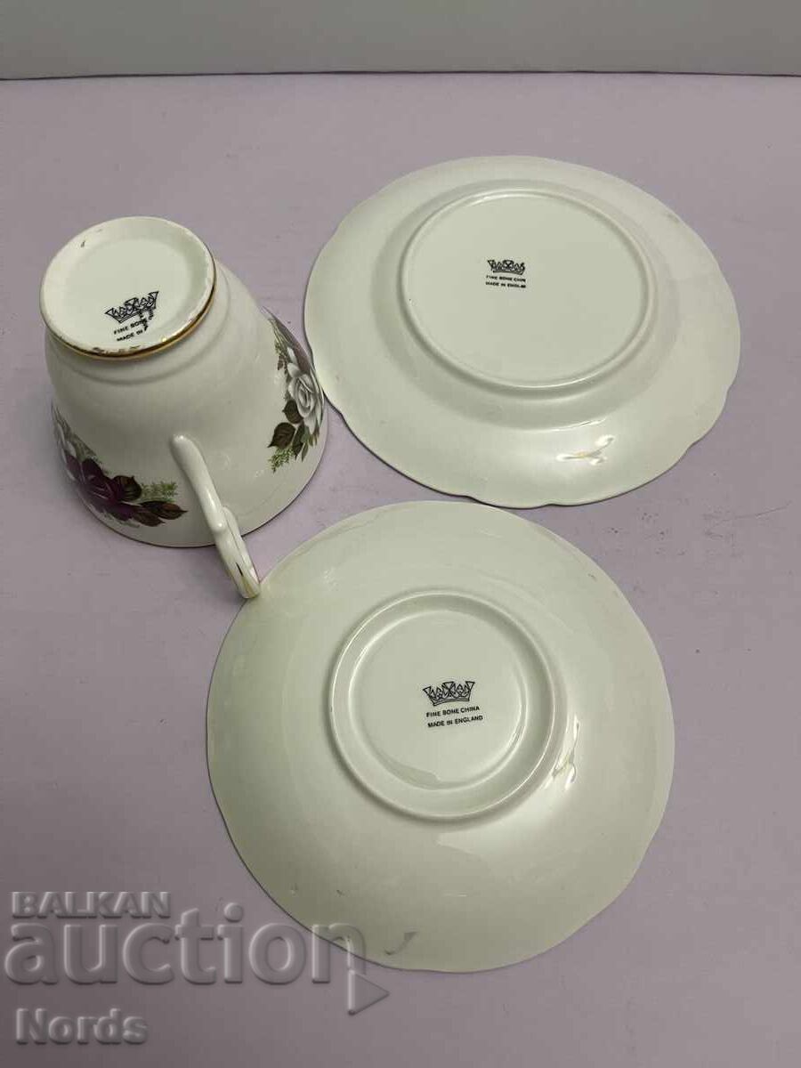 Αγγλικό τριπλό σετ τσαγιού - 6 Αγγλικό τριπλό σετ τσαγιού - 6