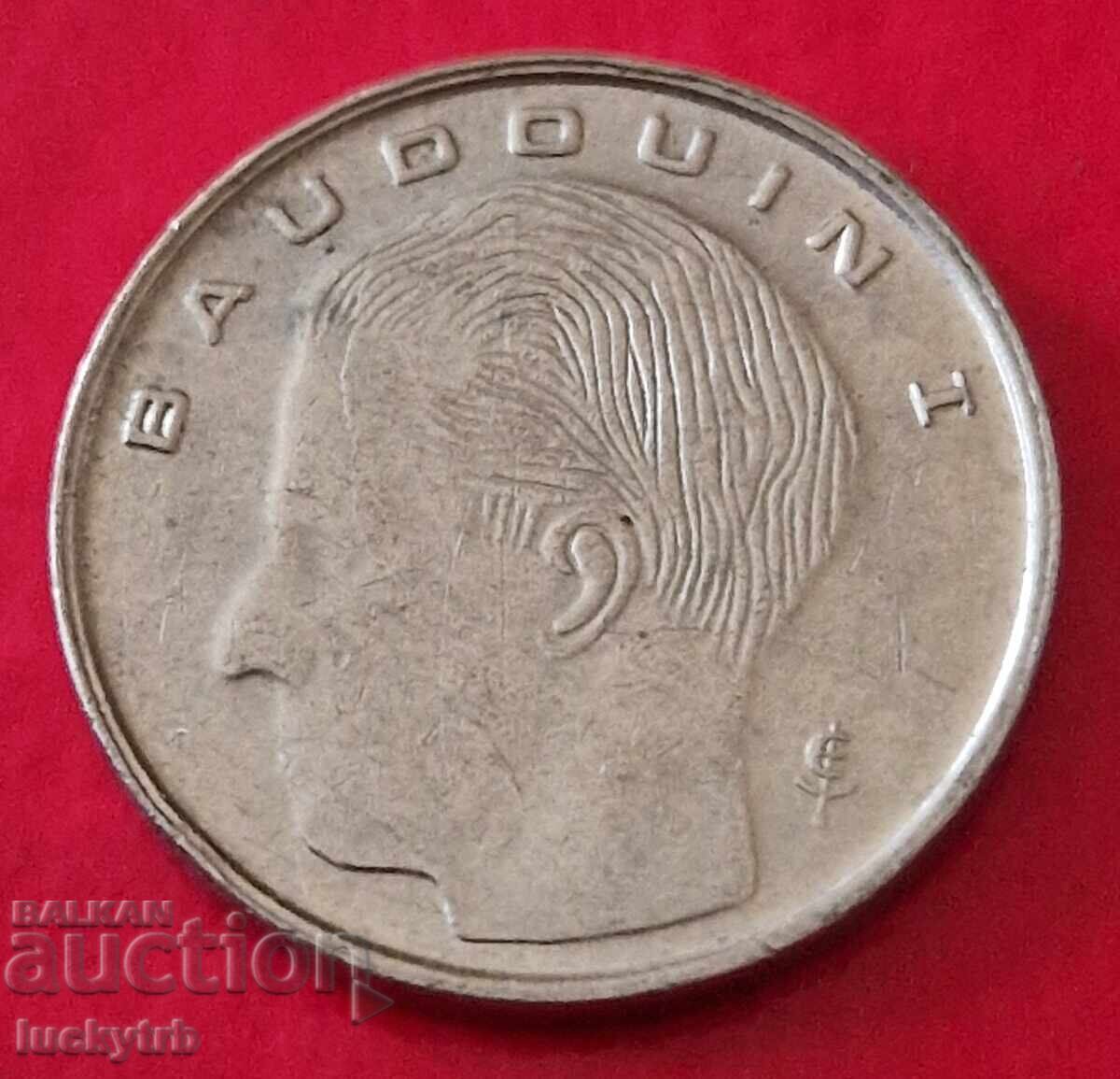 1 франк 1989 - Белгия - Легенда на френски език с цена 0.40 лв. | € 0.20