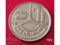 1 франк 1989 - Белгия - Легенда на френски език