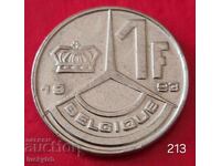 1 φράγκο 1993 - Βέλγιο - Θρύλος στα γαλλικά