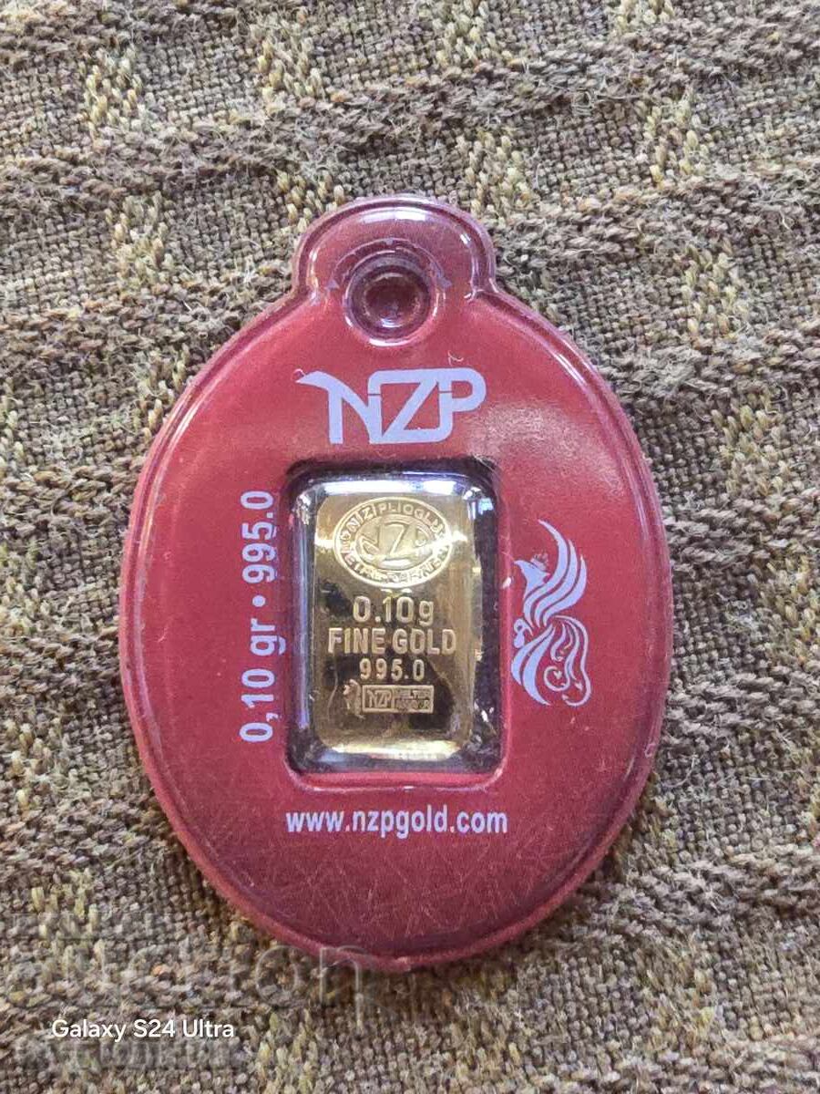 A gold bar. 0.10 grams. 24 Carat ..New.. Attention read - 5 A gold bar. 0.10 grams. 24 Carat ..New.. Attention read - 5