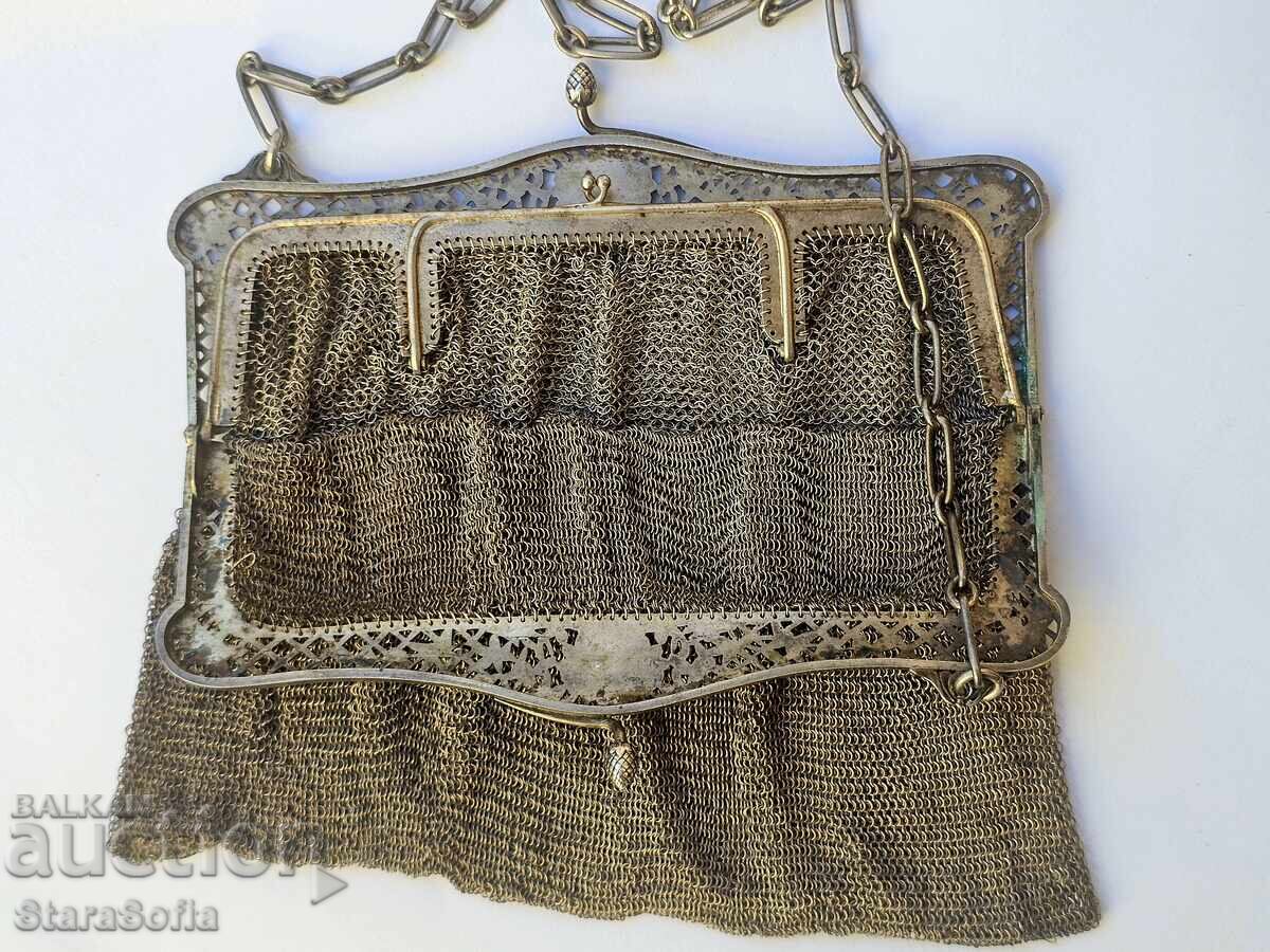 Silver bag Belgium 19th century - 7