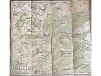 1900 Hartă militară a Regatului Bulgariei! CNEAZATUL BULGAR