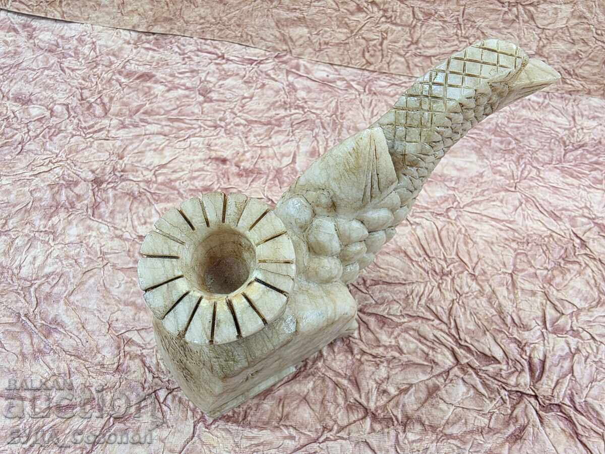 Auction  Very old steatite fish figure, 1672