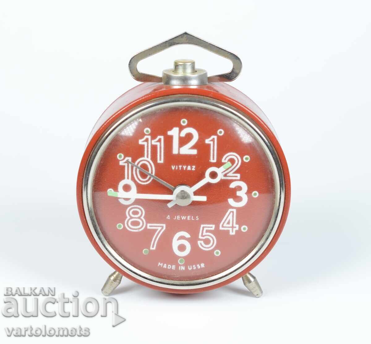 Table clock alarm clock Vityaz USSR - works unstably