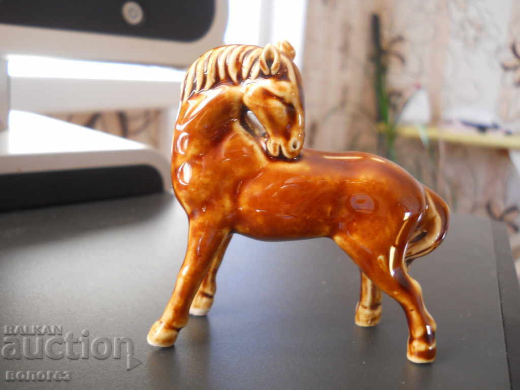 Porcelain Horse Figurine - China