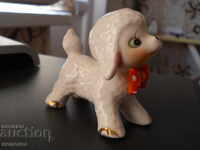 Vintage porcelain poodle figurine