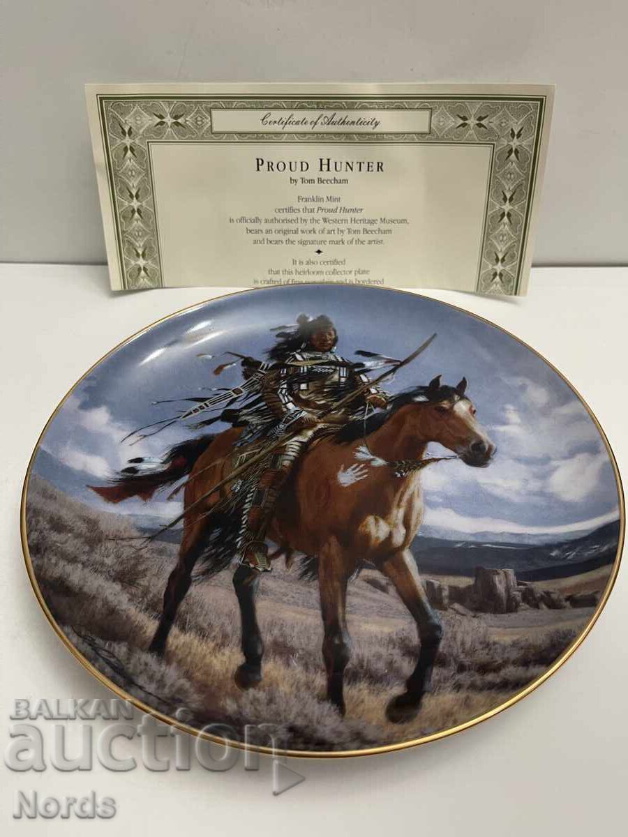 Όμορφη πιατέλα για συλλογή με πιστοποιητικό