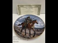 Όμορφη πιατέλα για συλλογή με πιστοποιητικό