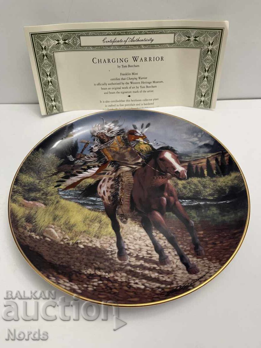 Όμορφη πιατέλα για συλλογή με πιστοποιητικό