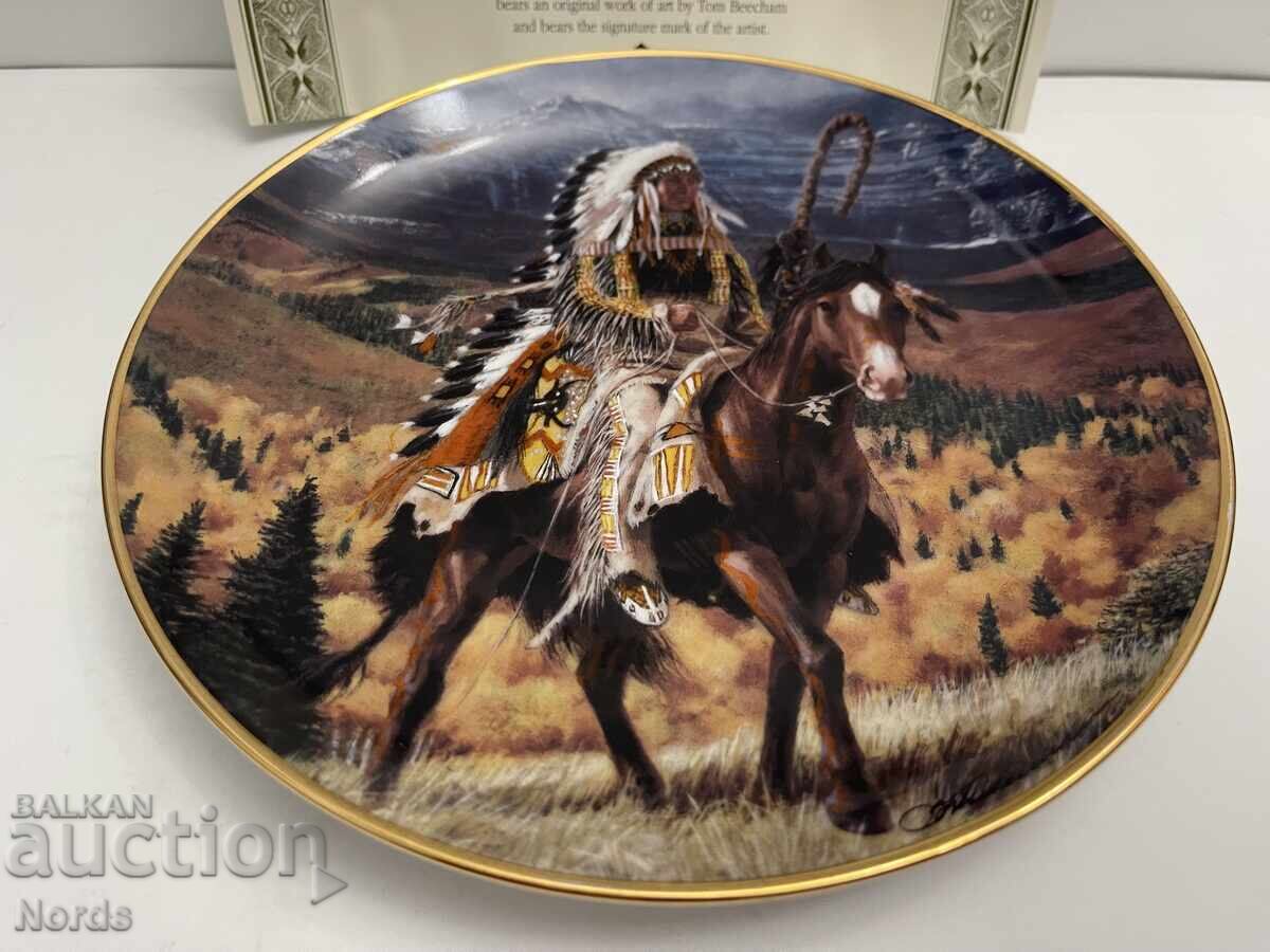 Farfurie frumoasă pentru colecție cu certificat cu preț 13.05 BGN | € 6.67