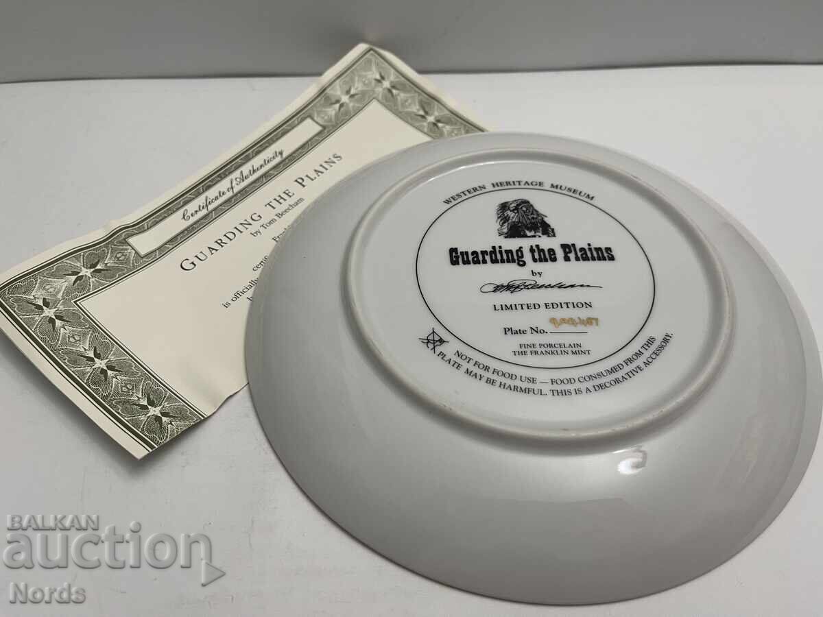 Livrarea Farfurie frumoasă pentru colecție cu certificat